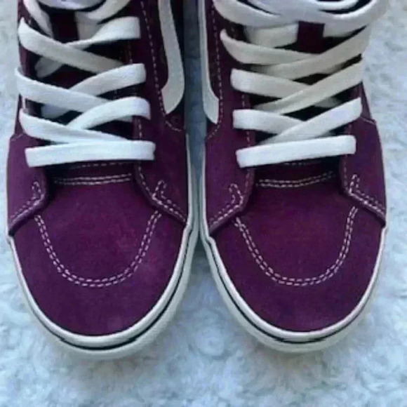 NEW Vans Filmore Hi Top Platform Purple Butterfly Sneakers‎ Missy Shoes Sz 5 NWT - Picture 9 of 9